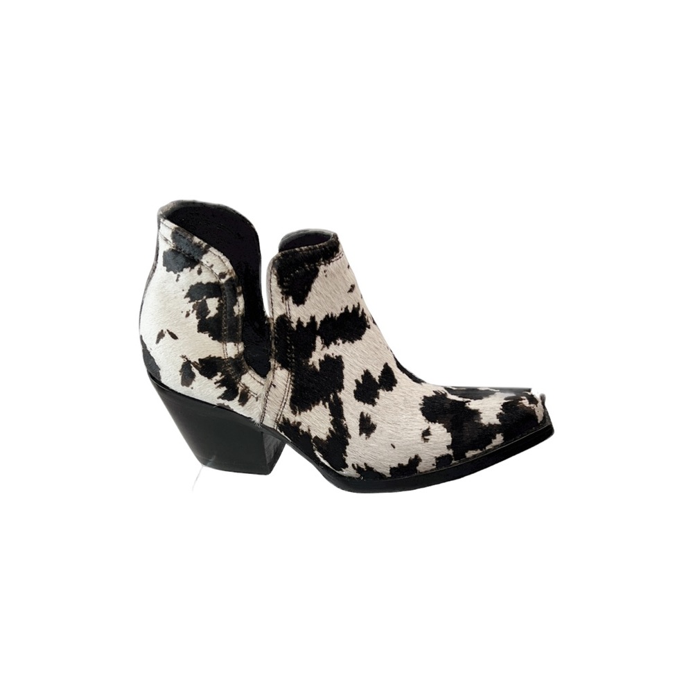 Short cowhide cowboy boot
